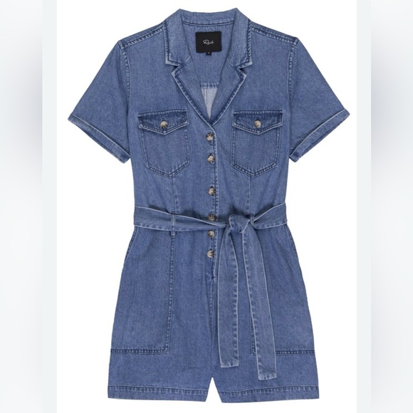 Rails Georgie Women’s Romper Size L In Blue Denim - Picture 15 of 15